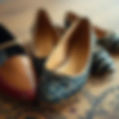 Diverse Materials for Comfort and Style Variety of materials used in ladies flats