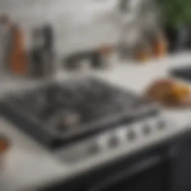 Combining Functionality with Modern Design Stylish kitchen featuring a modern aluminum stove top cover