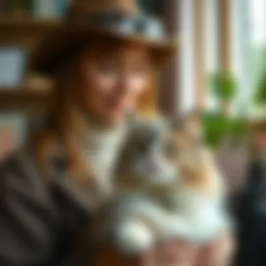 Selecting the Ideal Hair Catcher Pet owner choosing the right cat hair catcher