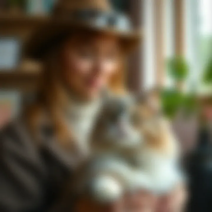 Selecting the Ideal Hair Catcher Pet owner choosing the right cat hair catcher