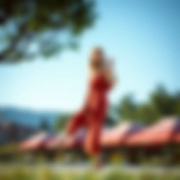 Casual capri jumpsuit suitable for a day at the park