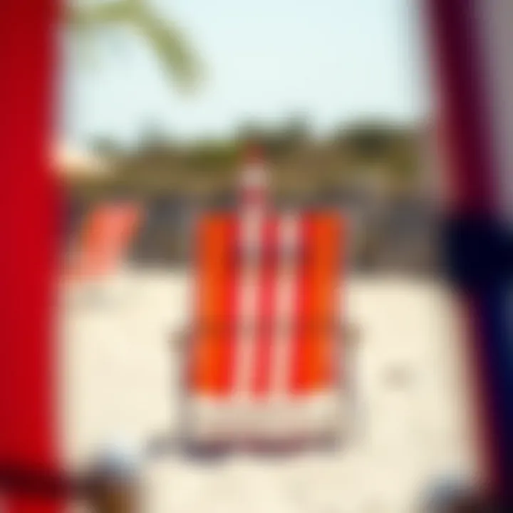 Stylish Choices for Beach Backrest Chairs Stylish beach backrest chair with vibrant colors