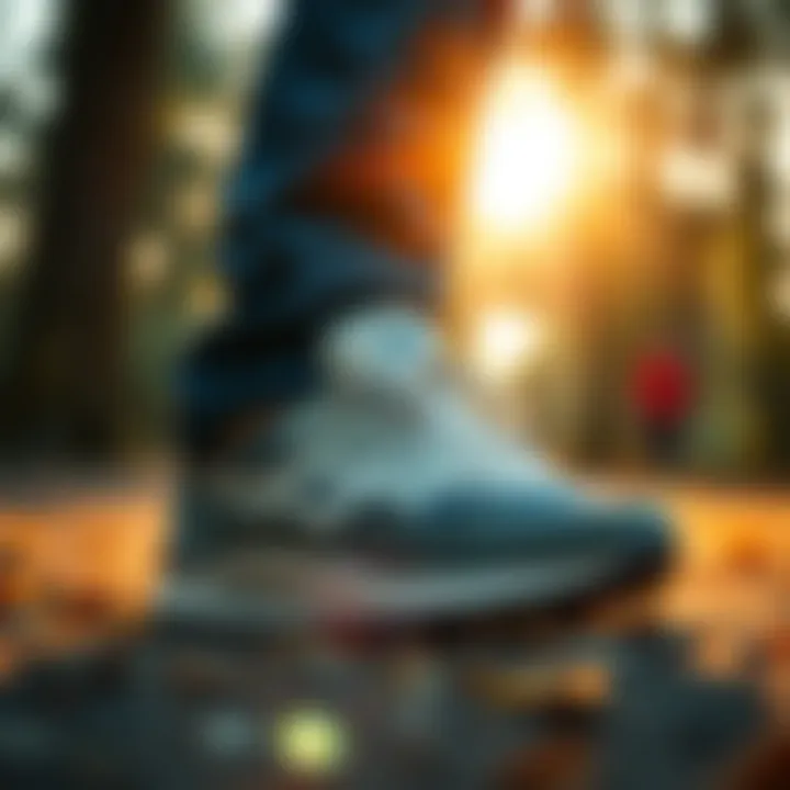 Infographic on health benefits of wearing breathable shoes