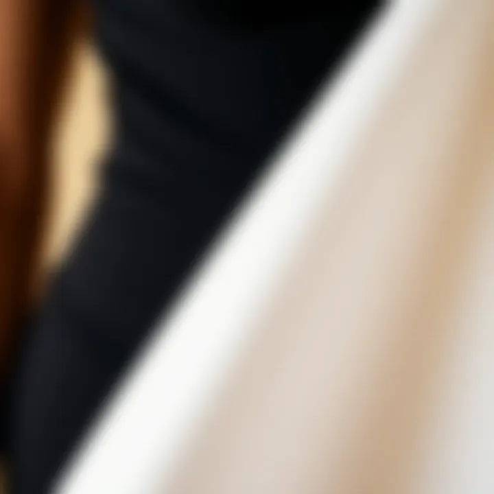 Close-up of breathable fabric used in shapewear