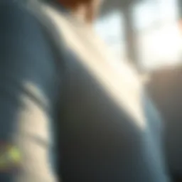 Breathable fabric texture showcasing airflow