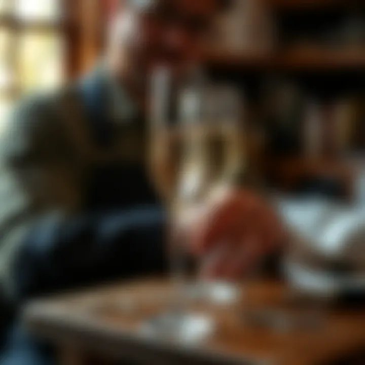 Artisan showcasing the craftsmanship of custom champagne flutes