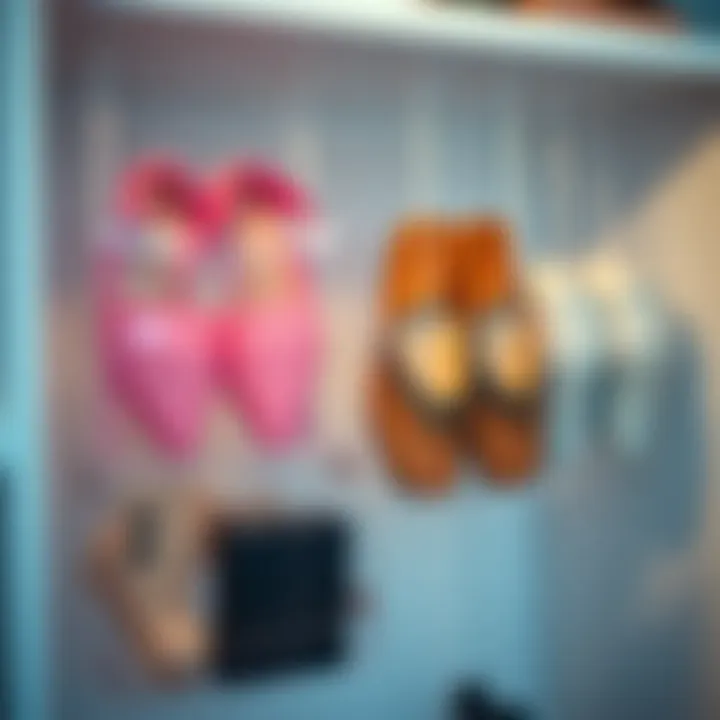 Creative storage solutions using clear plastic hanging shoe organizers