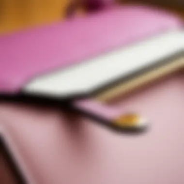 Material Details of the Coach May Shoulder Bag Detailed shot highlighting the materials used in the Coach May shoulder bag