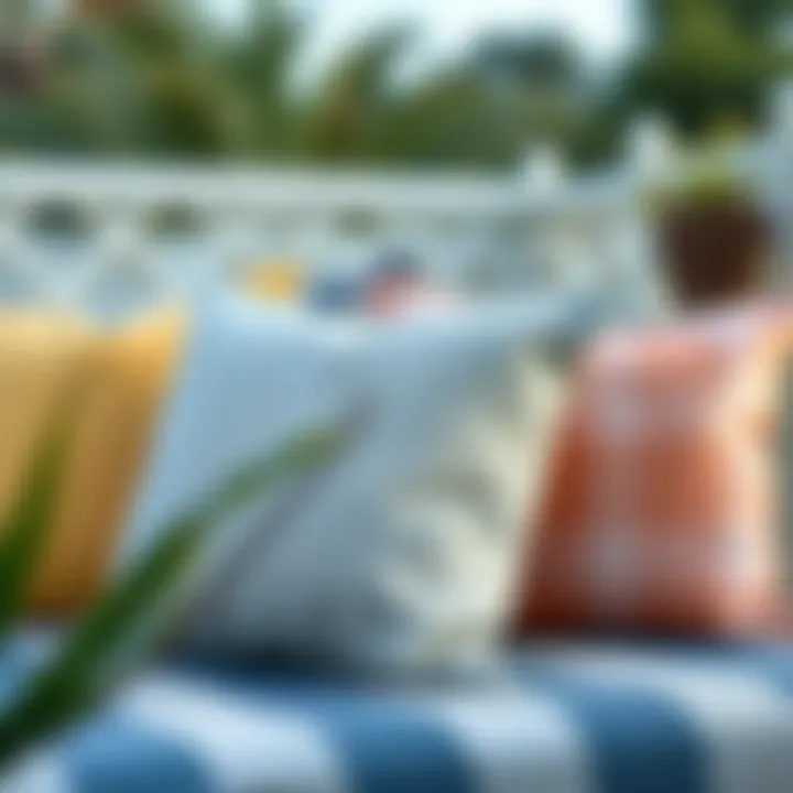 Durable fabric samples for outdoor pillow covers