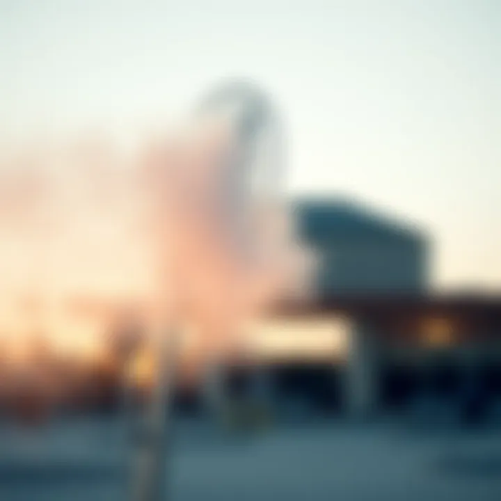 Mist Technology in Action for Effective Cooling Close-up of mist technology in action during a hot day