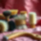 Variety of dust removing brushes for fabric care