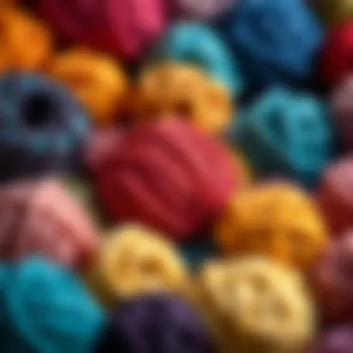 Colorful yarn balls for amigurumi projects