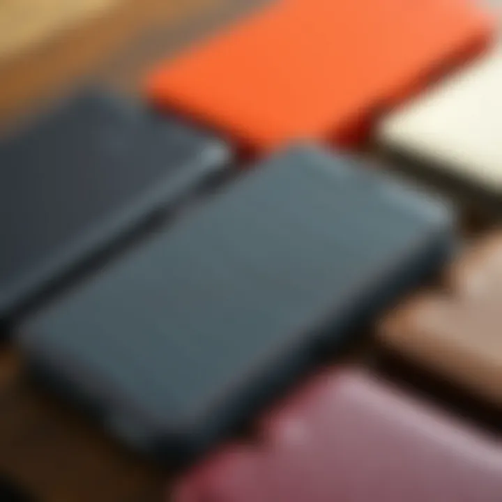 Diverse materials used in Galaxy Z Flip phone covers
