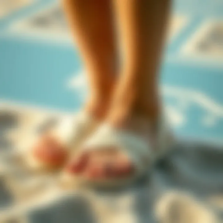 Comfort and Material: A Closer Look Comfortable sandals showcasing soft materials