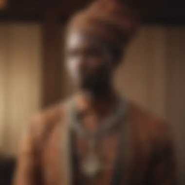 Traditional African Elegance A sophisticated ensemble reflecting traditional African influences in modern fashion.