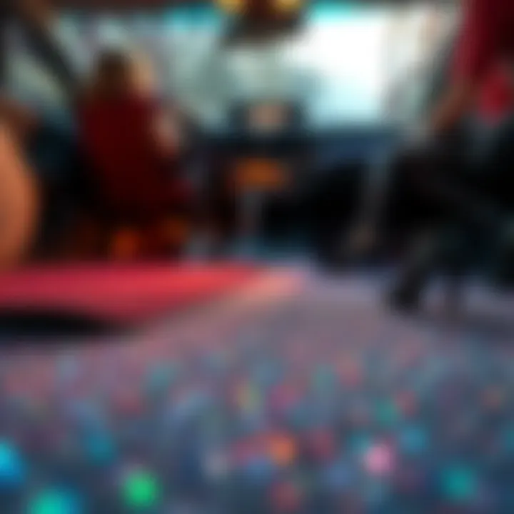 Eco-friendly materials used in the production of glitter car floor mats, focusing on sustainability.