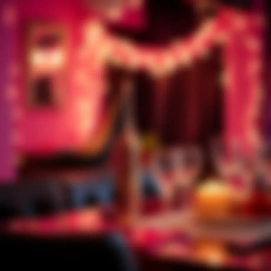 Elegant high heel decorations at a birthday party