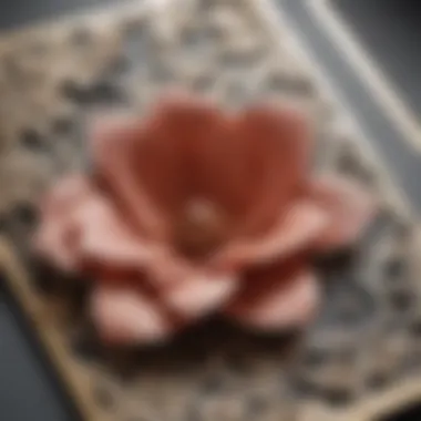 Floral Elegance in Laser Cut Invitations Intricate laser cut design showcasing floral patterns