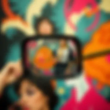 The Art of Self-Reflection Abstract art depicting themes of self-reflection