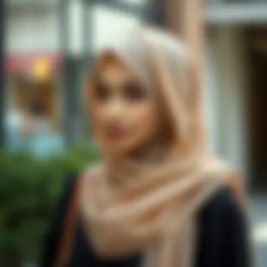 Casual Style with Chiffon Hijab Elegant chiffon hijab styled for a casual outing