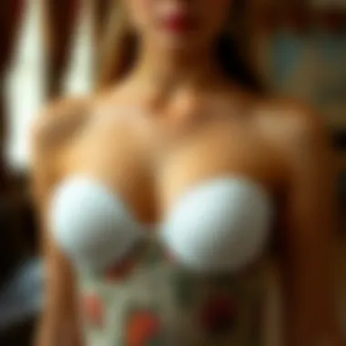 A graphical representation of the cultural significance of artificial breast pads in fashion history.