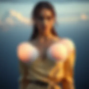 Enhancing Fashion Through Artificial Breast Pads A fashion model wearing an outfit enhanced by artificial breast pads, illustrating their role in personal expression.