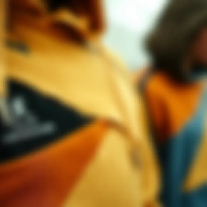 Close-up of fabric texture used in asymmetrical hoodies