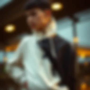 Fashion-forward individual styling an asymmetrical hoodie