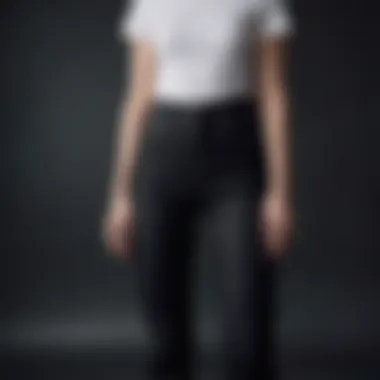 Sustainability in Black Split Jeans Sustainable fashion concepts related to black split jeans