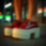 Unique Design Elements of Chunky Platform Oxfords Artistic representation of chunky platform oxfords showcasing unique design elements