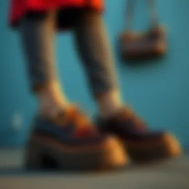 Styling Chunky Platform Oxfords in Contemporary Fashion Fashion ensemble incorporating chunky platform oxfords as a statement piece