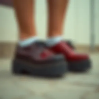 Historical Evolution of Chunky Platform Oxfords A historical timeline featuring the evolution of chunky platform oxfords