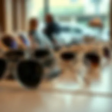 Evolving Trends in Clear Frame Sunglasses Trendy display of various clear frame mirrored sunglasses on a table