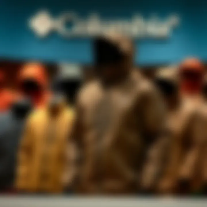 Styles of Columbia Windproof Jackets Various styles of Columbia windproof jackets displayed