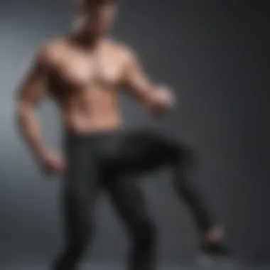 The Benefits of Compression Tights in Action Dynamic athlete demonstrating the benefits of compression tights