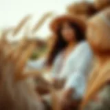 Eclectic Boho Ensemble with Flowy Fabrics Aesthetic boho outfit featuring flowy fabric and eclectic patterns