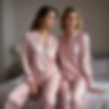 Chic Matching Pajama Set in Contemporary Design Chic matching pajama set with contemporary design