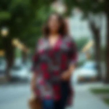 Layering Love with a Stylish Tunic A stylish plus size tunic perfect for layering in summer