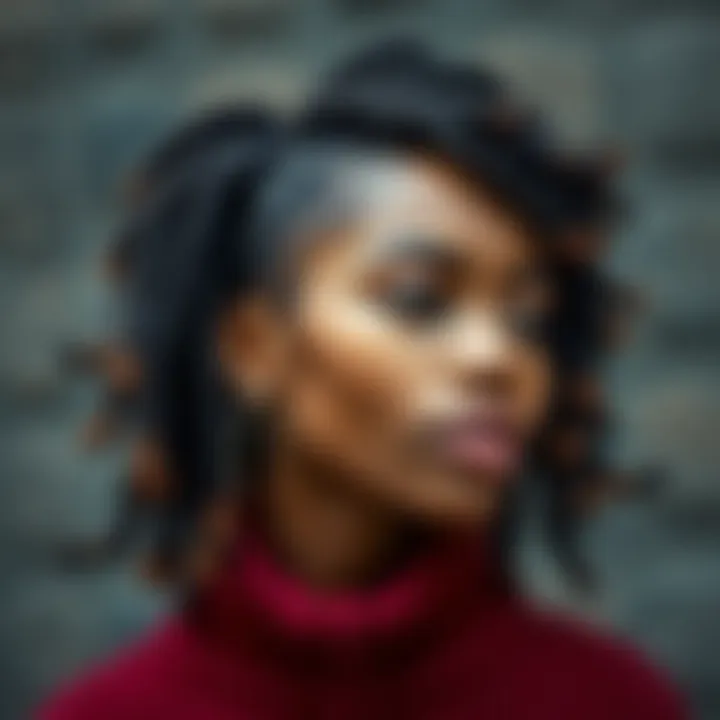 Creative styling ideas for deep twist crochet hair