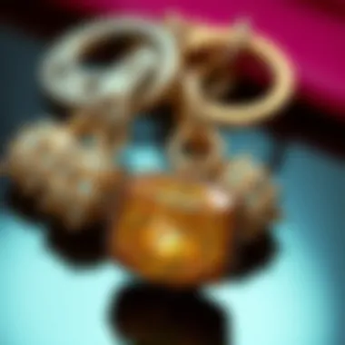 Artistic Appeal of Diamond Dotz Keychains Close-up of diamond dotz keychains emphasizing their artistic appeal and detail