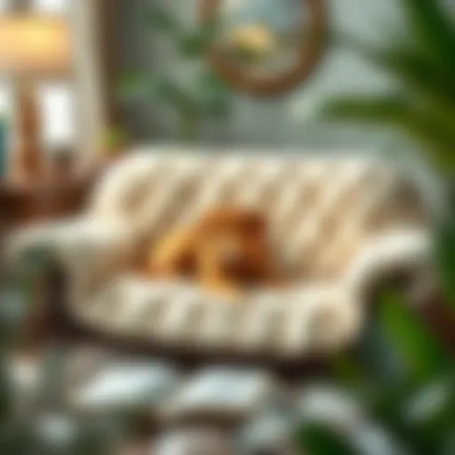 Luxurious Dog Loveseat Cover Luxurious dog loveseat cover enhancing home decor