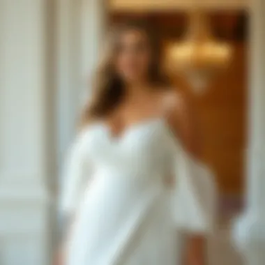 Elegance in Every Curve Elegant white plus size dress on a model