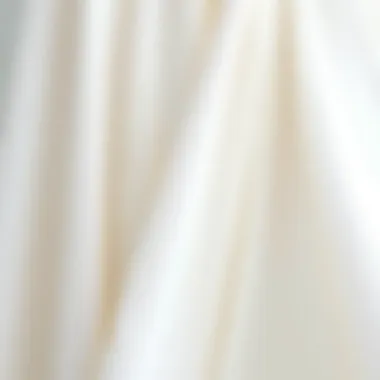 Exquisite Fabric Choices for Plus Size Gowns Close-up of fabric details on a white gown