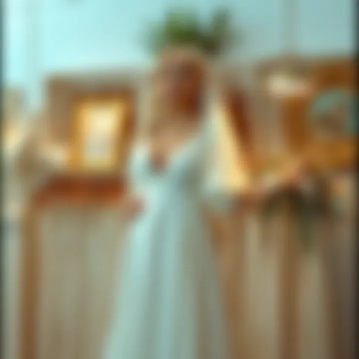 Diverse Styling Options for Every Occasion Styling options for a plus size gown displayed on a rack