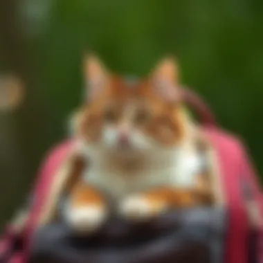 Behavioral considerations for cats in stylish carriers