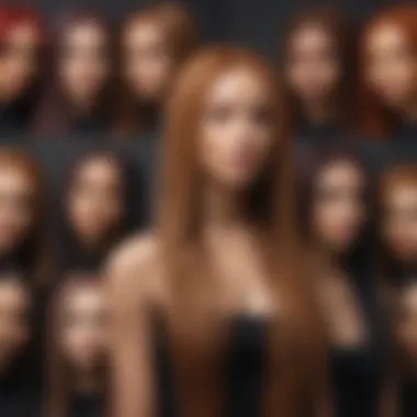 Diverse Color and Style Selection of Full Lace Micro Braid Wigs A selection of full lace micro braid wigs displayed in various colors and styles.