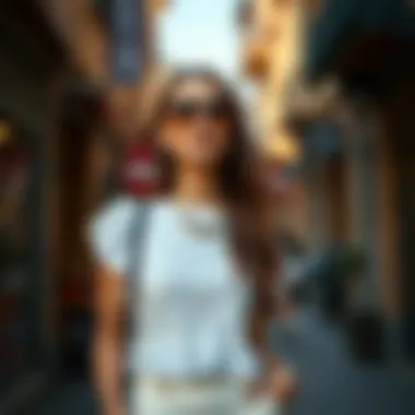 Styling Tips for Hot White Tops Fashionably styled individual wearing a hot white top with accessories