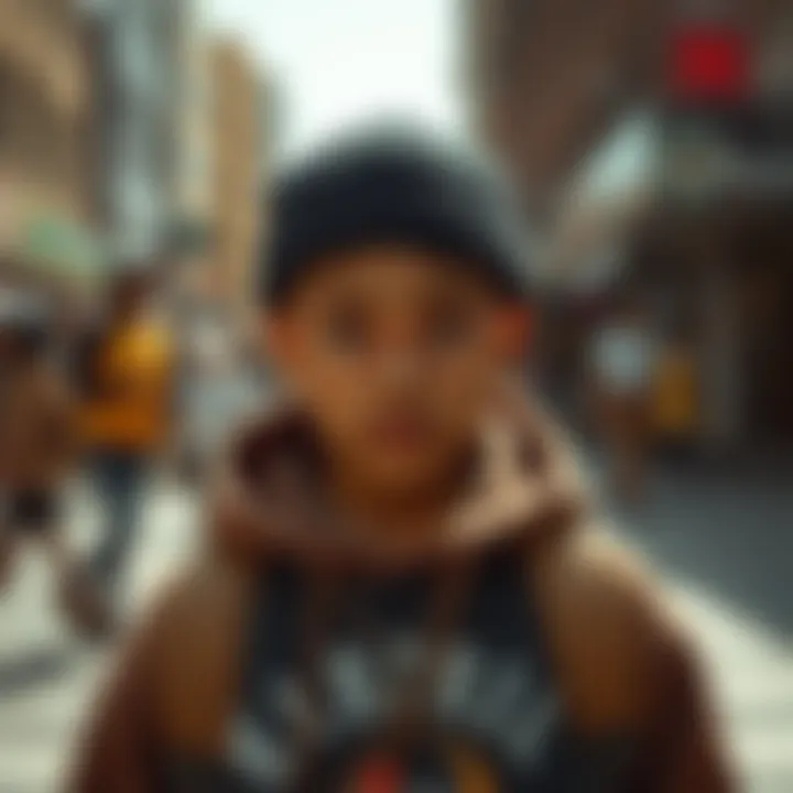 Street style photography showcasing kidcore aesthetics