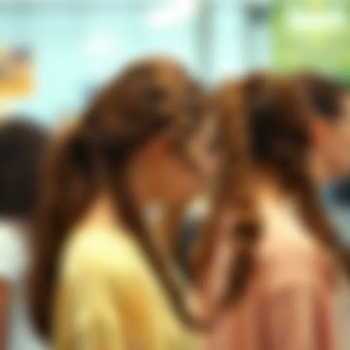 Types of Ponytail Extensions Diverse array of ponytail extension types on display