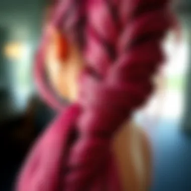 Luxurious LOC Ponytail Texture Luxurious LOC ponytail extension showcasing vibrant texture